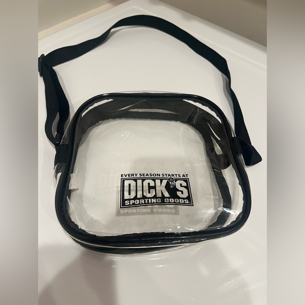 Clear Stadium-Approved Bag with Black Strap